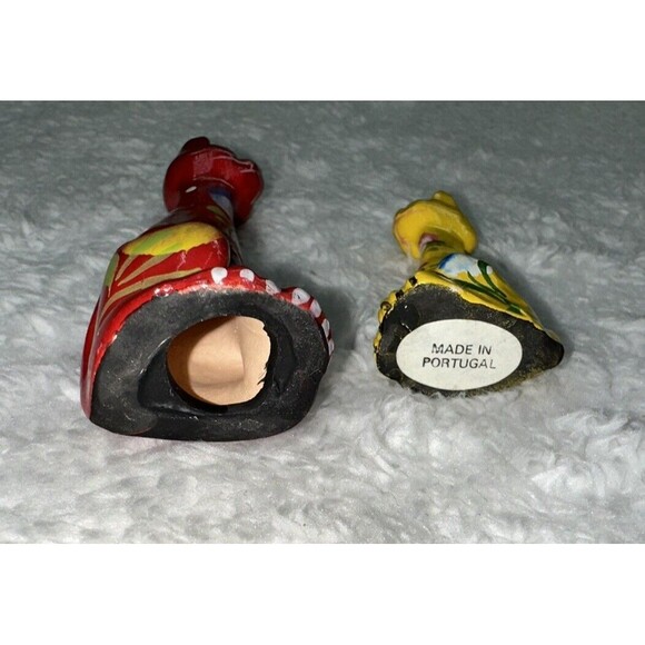 Folk Art Hand Painted Long Neck Cat Figurines 4” & 2.5” VTG MCM Anthropomorphic - Picture 13 of 16